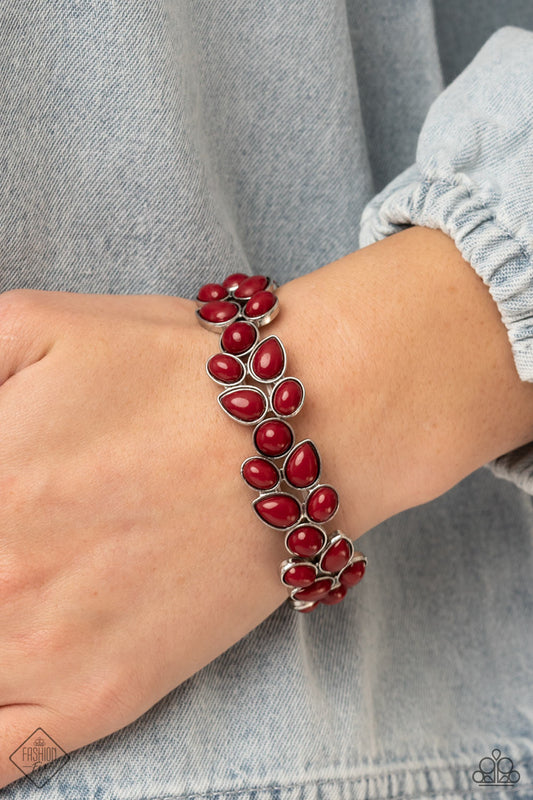 Marina Romance - Red Paparazzi Bracelet $5 Jewelry with Janet Morgan Bracelets