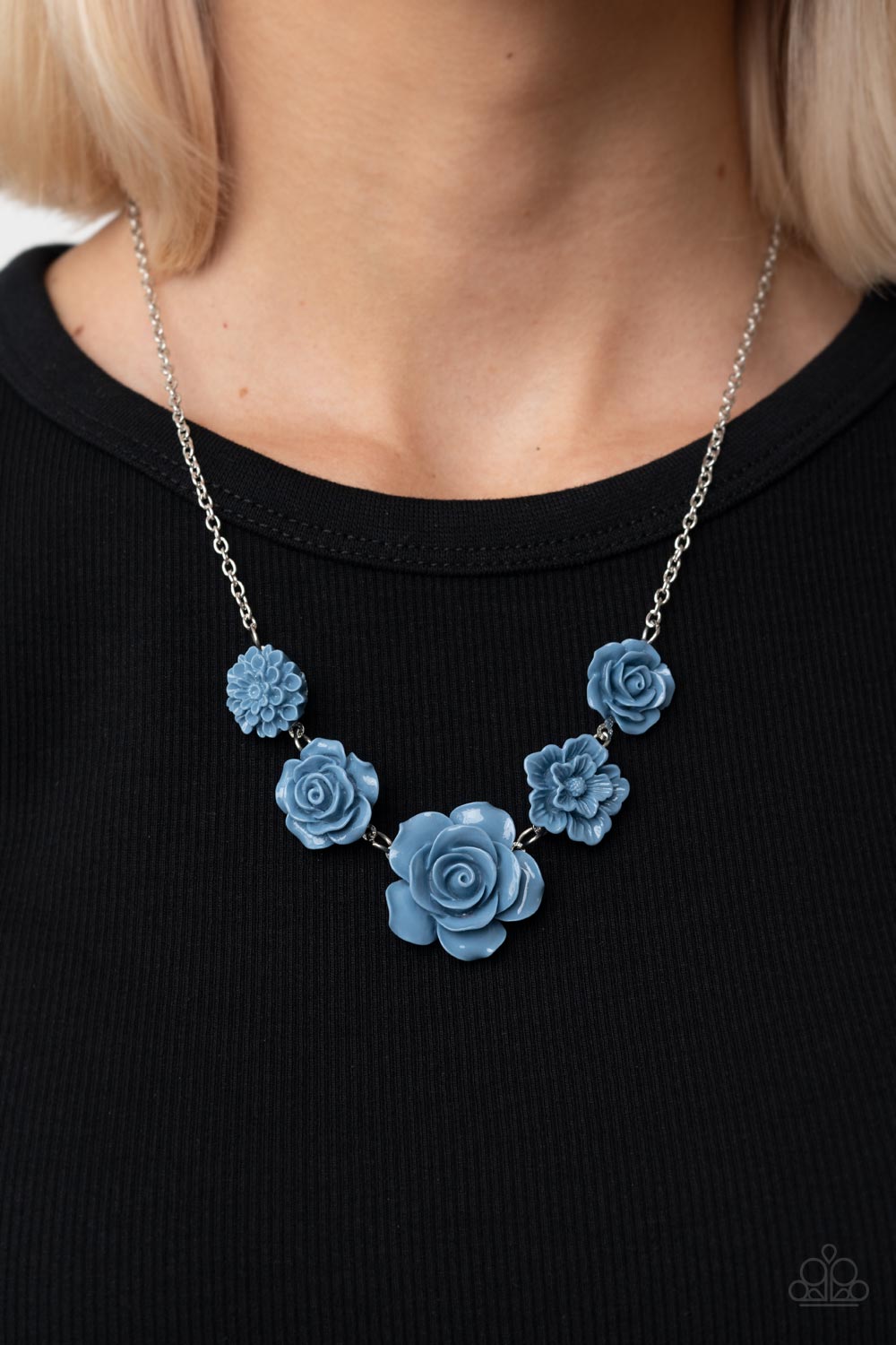 PRIMROSE and Pretty - Paparazzi Accessories Blue Necklace $5 Jewelry with Janet Morgan Necklaces