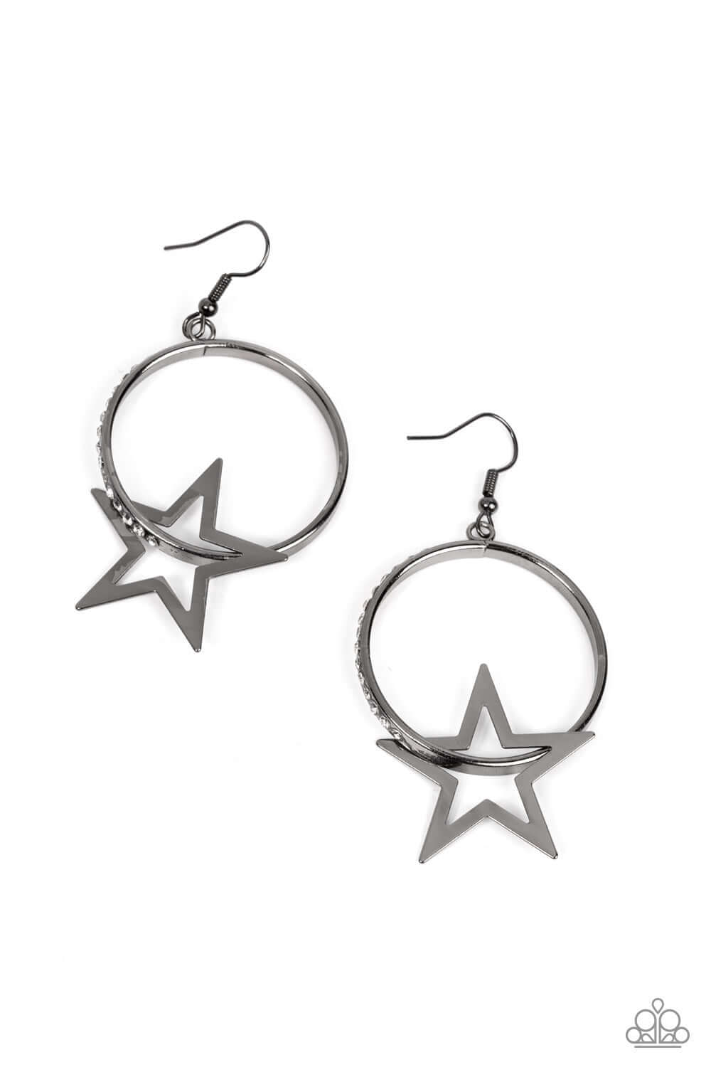 TMST Bling Superstar Showcase - Paparazzi Accessories Black Earrings