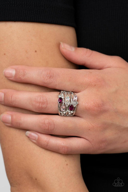 Ethereal Escapade - Paparazzi Accessories Pink Ring $5 Jewelry with Janet Morgan rings