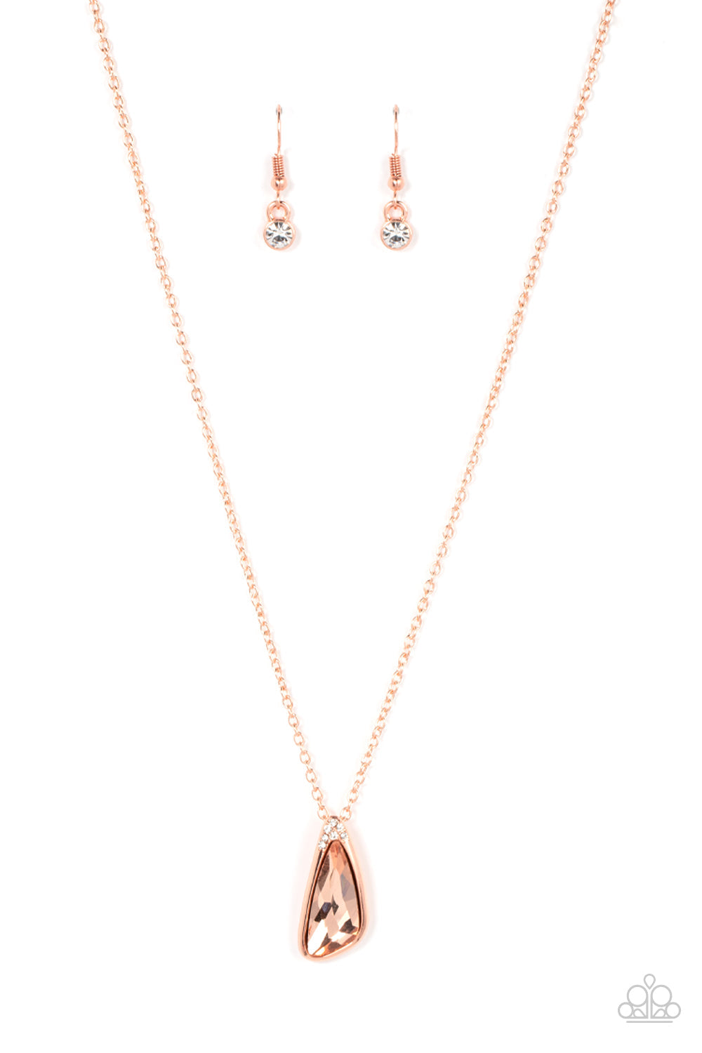 Envious Extravagance - Paparazzi Accessories Copper Necklace $5 Jewelry with Janet Morgan Necklace