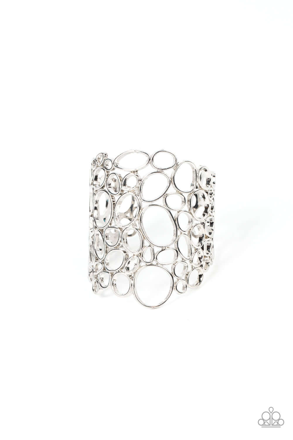 All Turned Around - Silver- Paparazzi Accessories Bracelet $5 Jewelry with Janet Morgan Bracelets