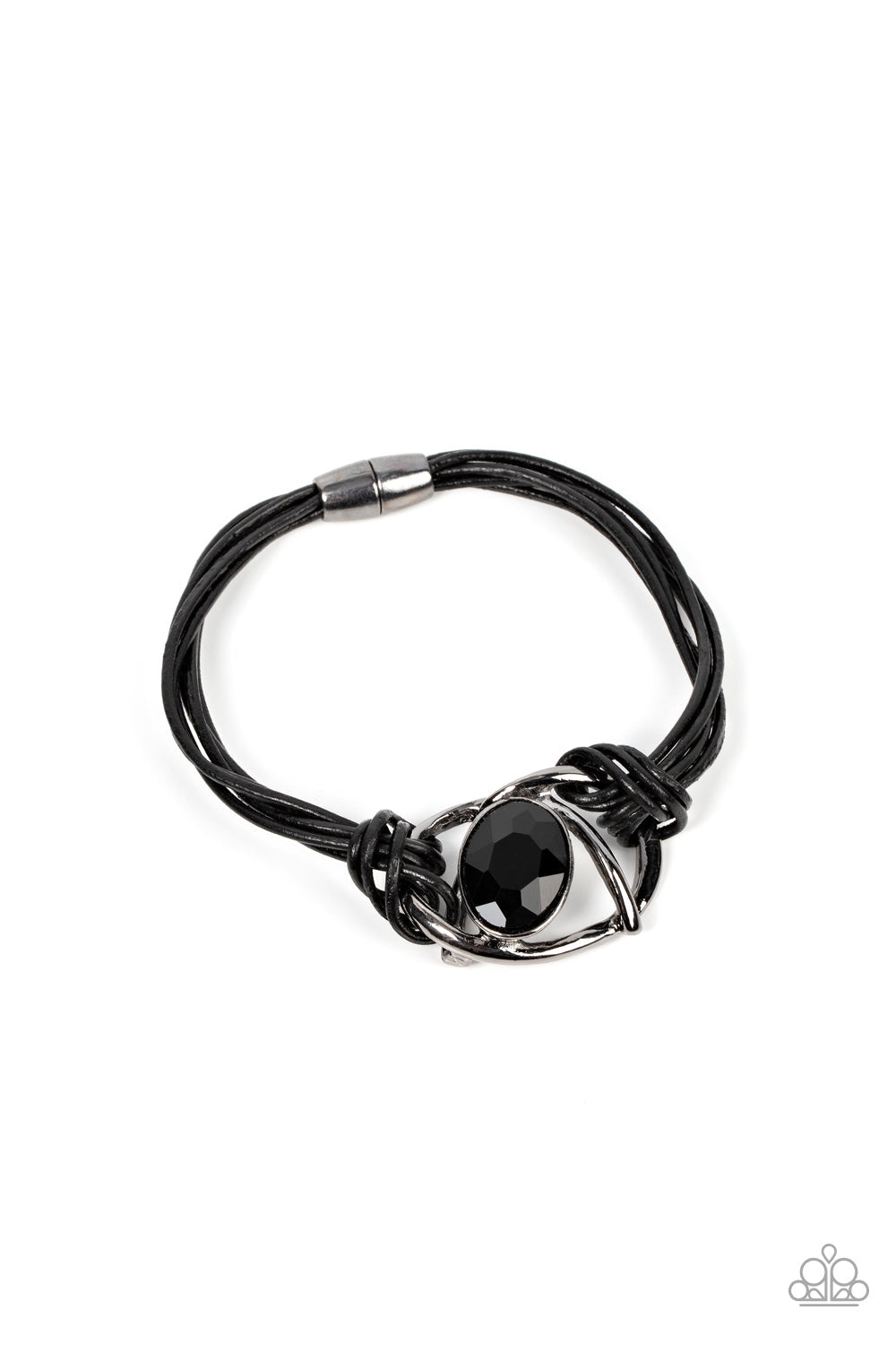 Keep Your Distance - Black Paparazzi Accessories Bracelet $5 Jewelry with Janet Morgan Bracelets