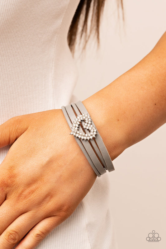 Wildly in Love - Silver Paparazzi Accessories Bracelet $5 Jewelry with Janet Morgan Bracelets