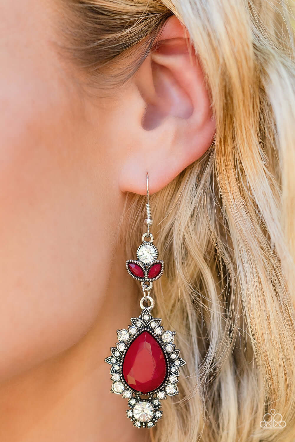 SELFIE-Esteem - Paparazzi Accessories Red Earrings $5 Jewelry with Janet Morgan Earrings