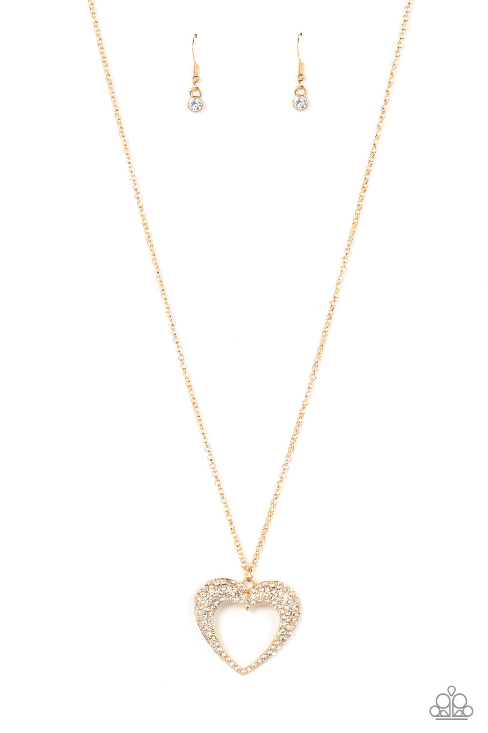 Cupid Charisma - Gold - Paparazzi Accessories Necklace $5 Jewelry with Janet Morgan Necklaces