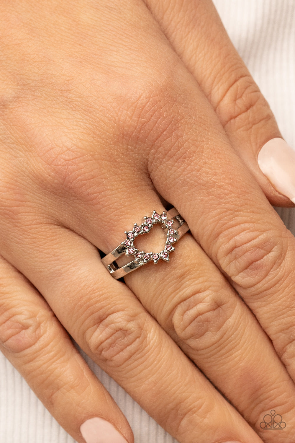 First Kisses - Pink Paparazzi Ring $5 Jewelry with Janet Morgan rings