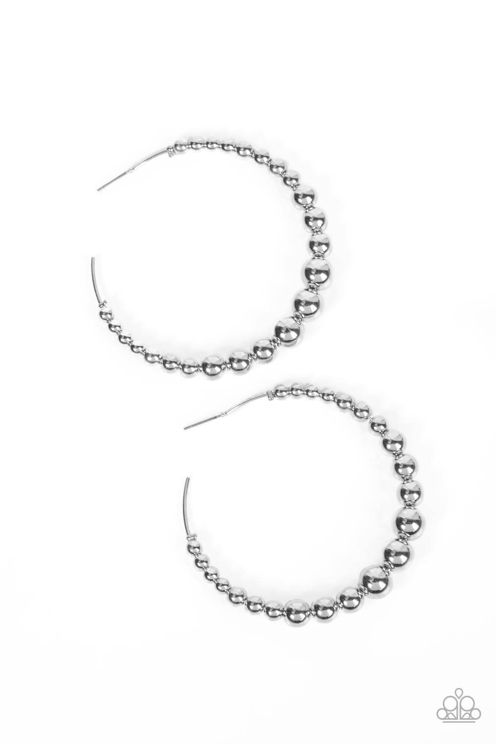 Show Off Your Curves - Paparazzi Accessories Silver Earrings $5 Jewelry with Janet Morgan Earrings