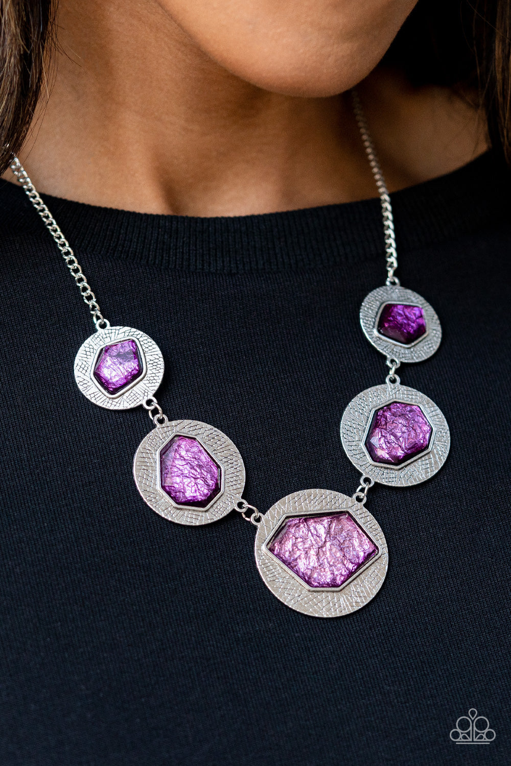 Raw Charisma - Paparazzi Accessories Purple Necklace $5 Jewelry with Janet Morgan Necklaces