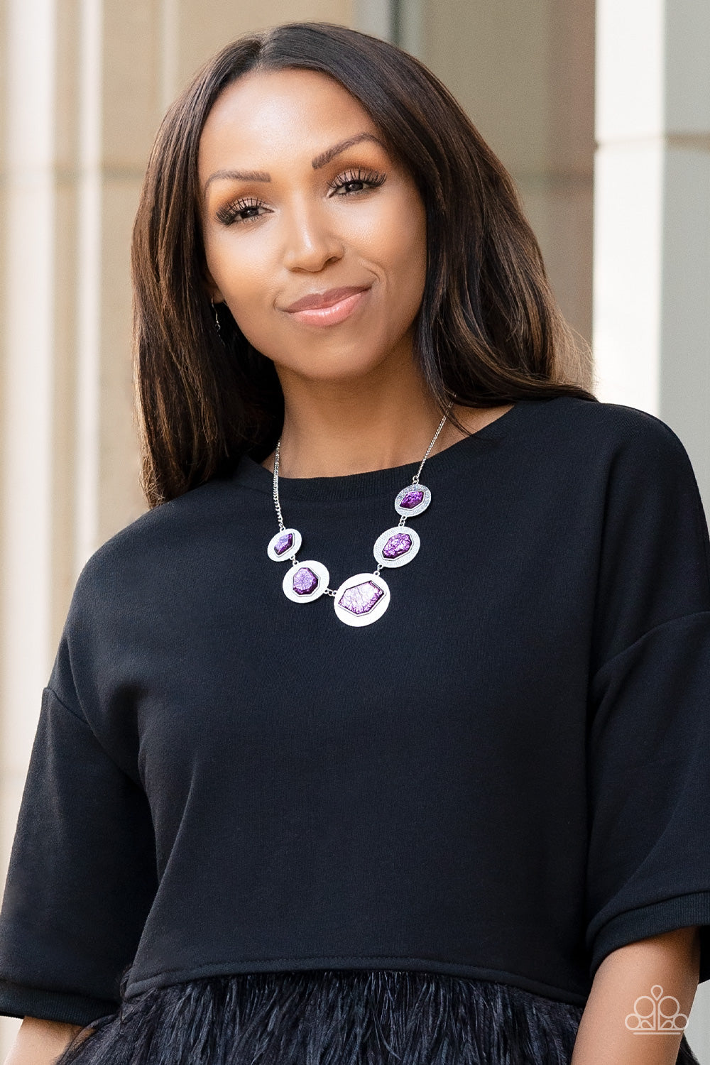 Raw Charisma - Paparazzi Accessories Purple Necklace $5 Jewelry with Janet Morgan Necklaces