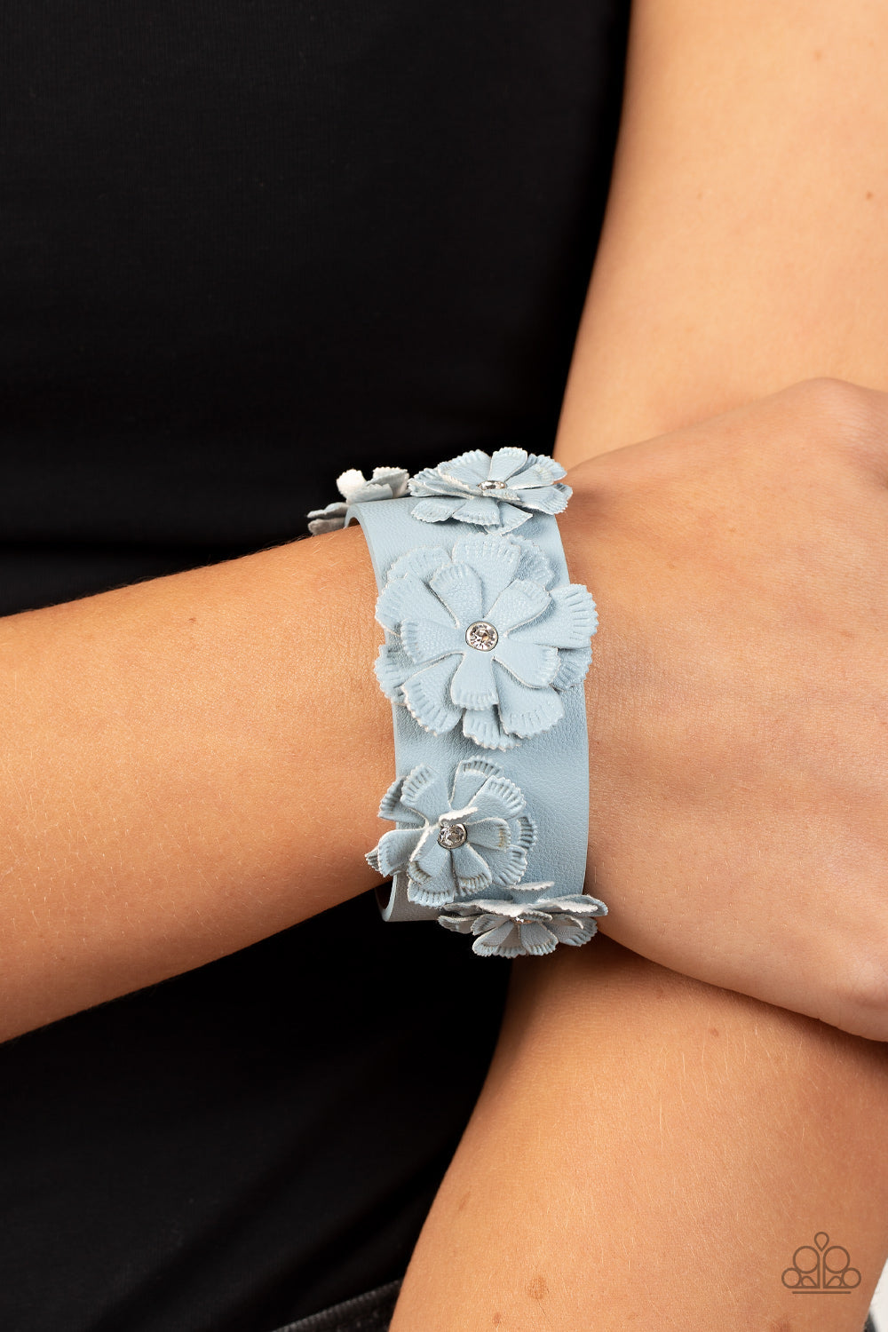 What Do You Pro-POSIES - Blue Paparazzi Accessories Bracelet $5 Jewelry with Janet Morgan Bracelets