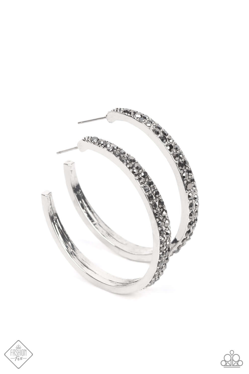 Tick, Tick, Boom! - Silver Paparazzi Accessories Earrings $5 Jewelry with Janet Morgan Earrings