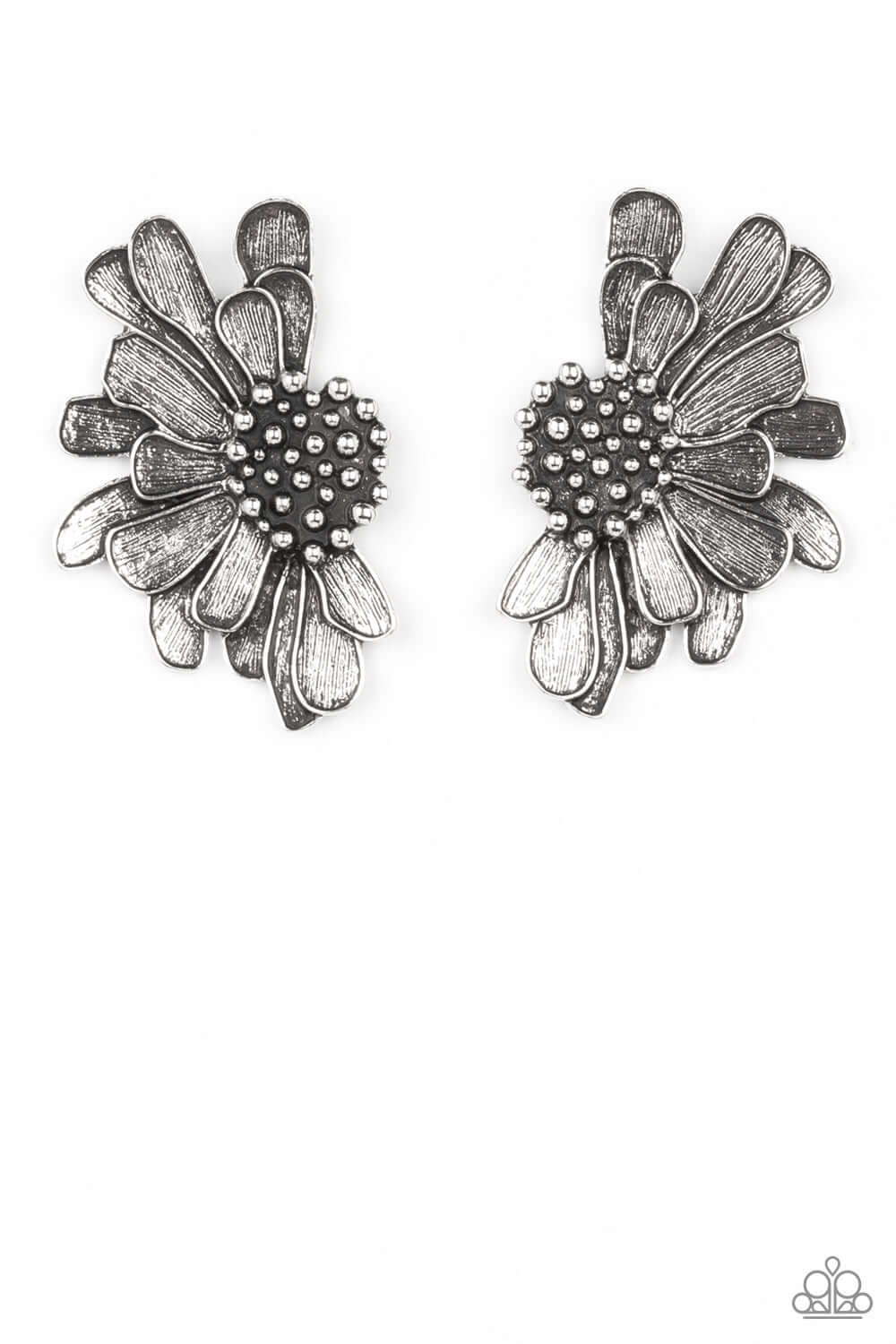 Paparazzi Farmstead Meadow Silver Post Earrings - Life of the Party April 2022 $5 Jewelry with Janet Morgan Earrings