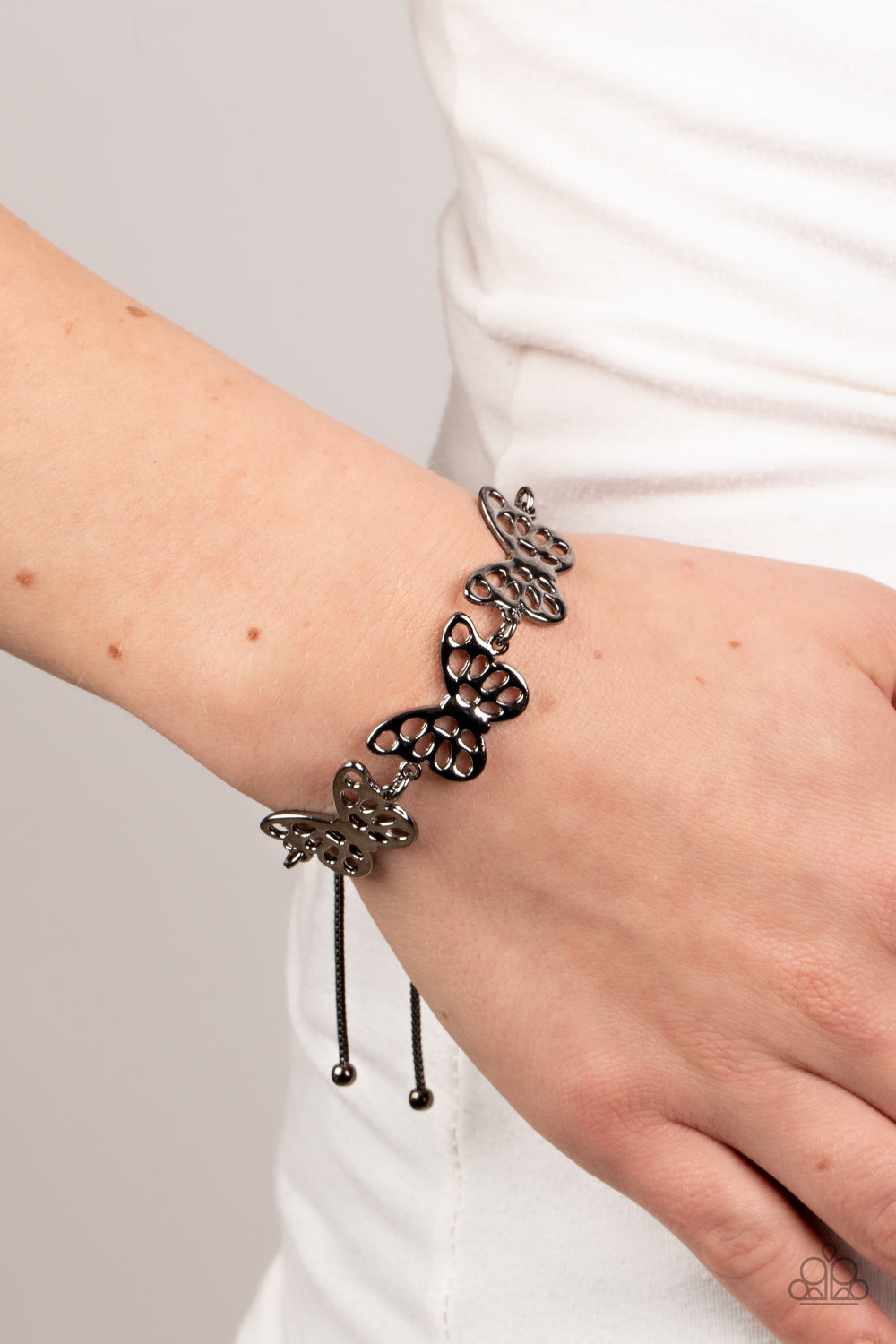 Put a WING on It - Paparazzi Accessories Black Bracelet $5 Jewelry with Janet Morgan Bracelets