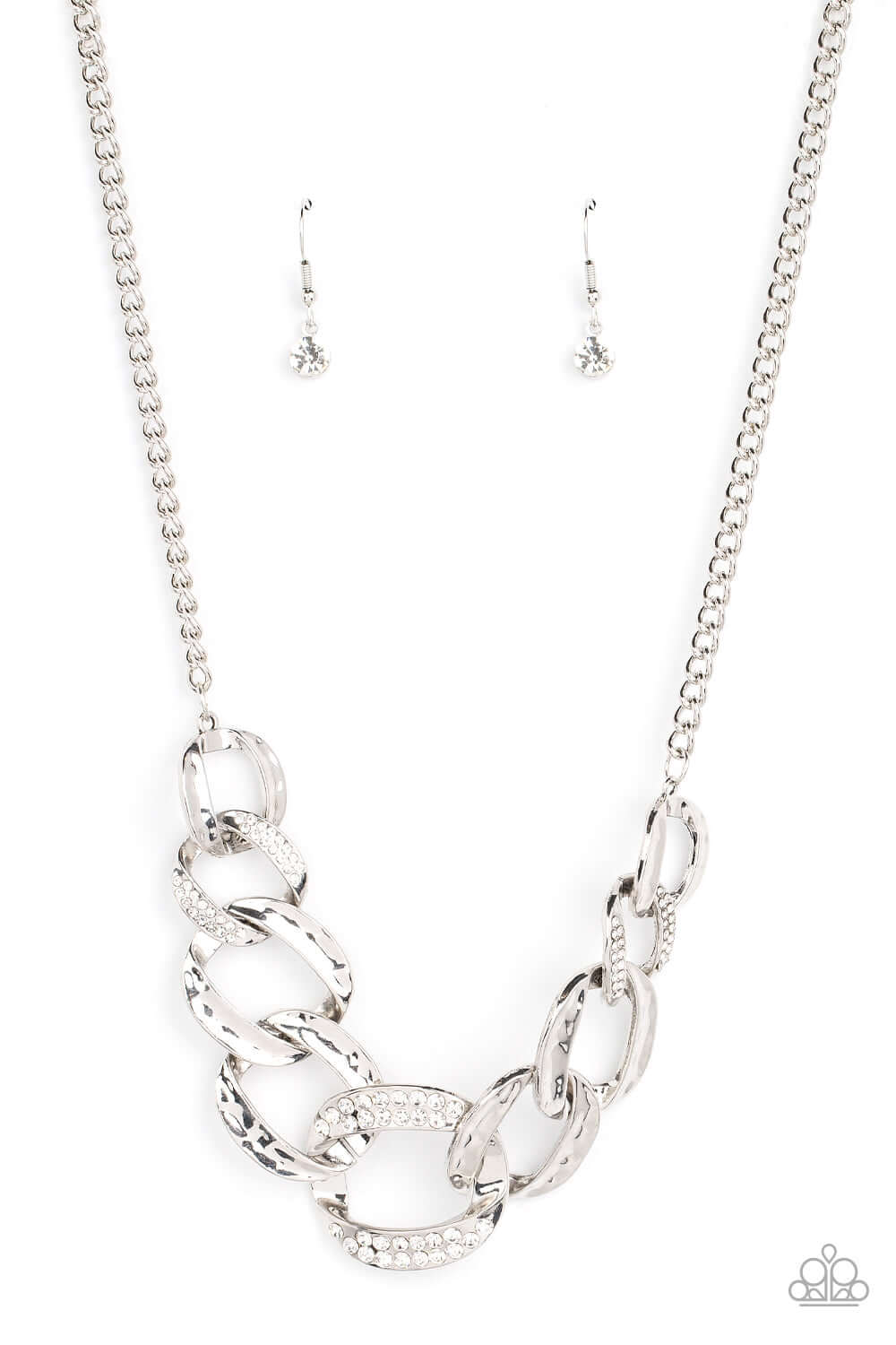 Bombshell Bling - Paparazzi Accessories White Necklace $5 Jewelry with Janet Morgan Necklace