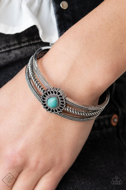 Elemental Escape - Blue Paparazzi Accessories Bracelet $5 Jewelry with Janet Morgan Bracelets