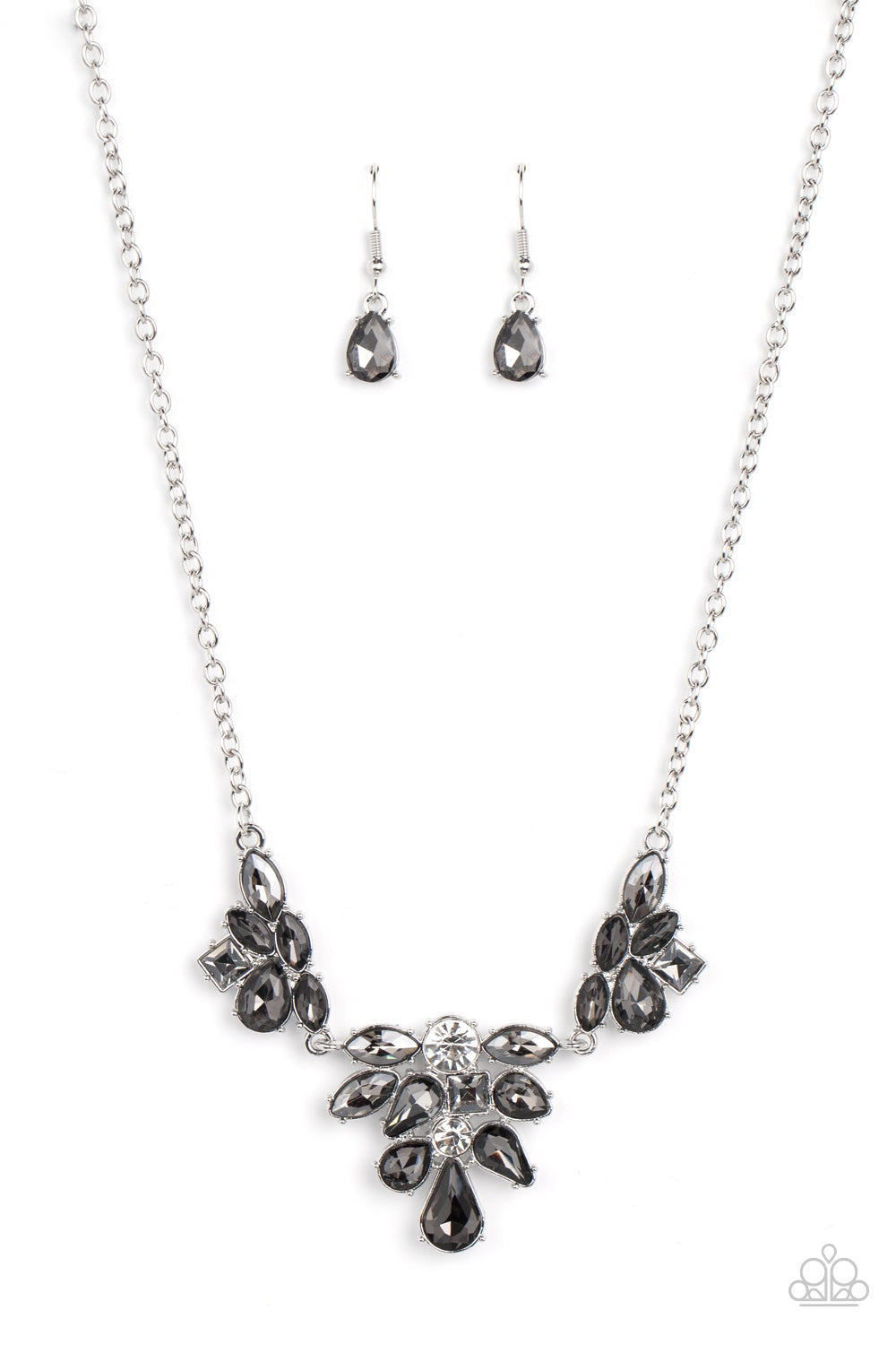 Completely Captivated - Paparazzi Accessories Silver Necklace $5 Jewelry with Janet Morgan Necklace