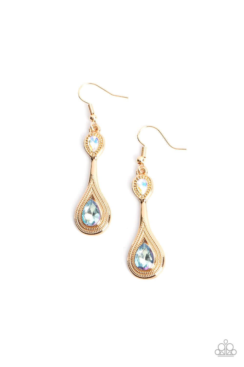 Dazzling Droplets - Multi - Paparazzi Accessories Earring $5 Jewelry with Janet Morgan Earrings