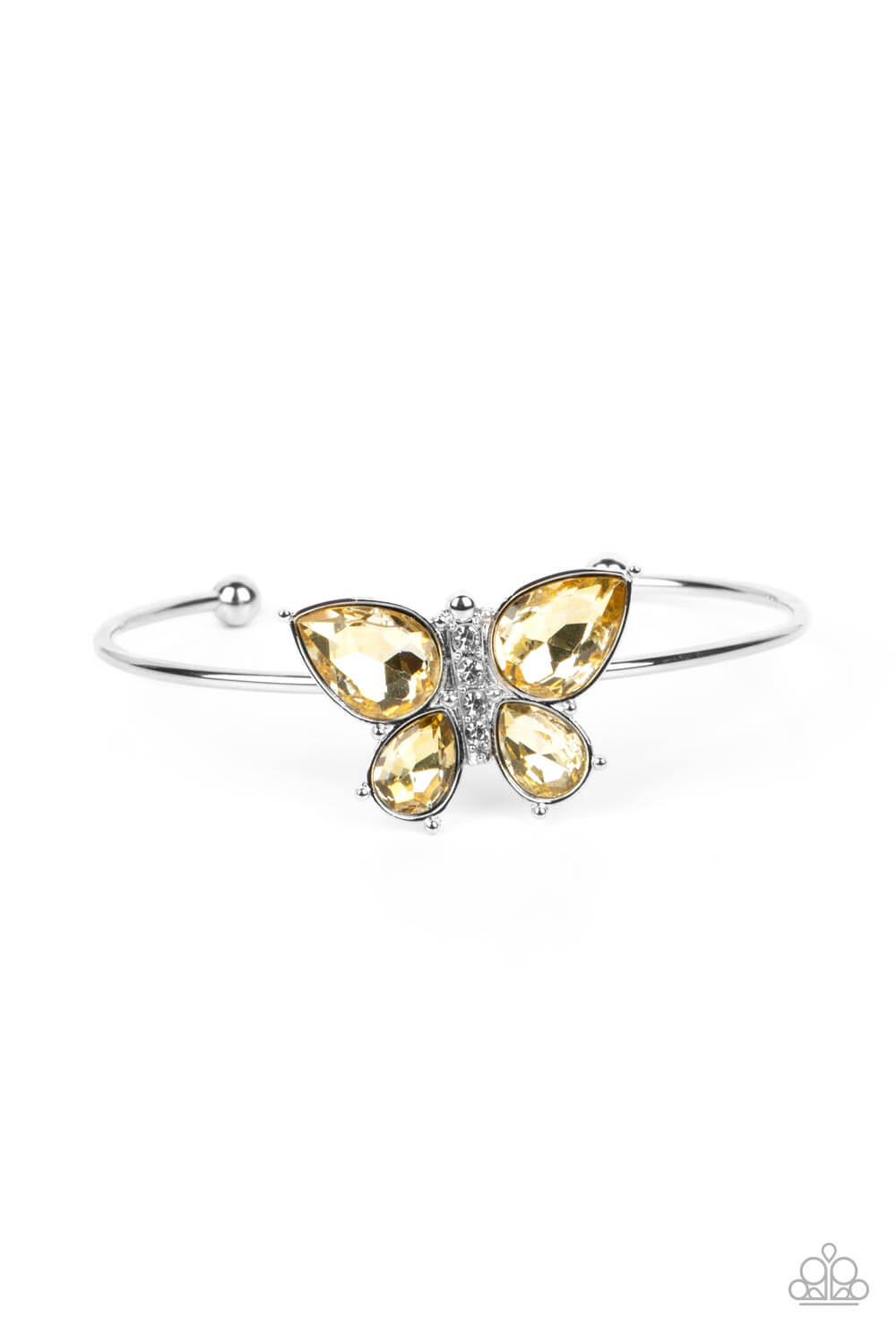 Butterfly Beatitude - Yellow - Paparazzi Accessories Bracelet $5 Jewelry with Janet Morgan Bracelets