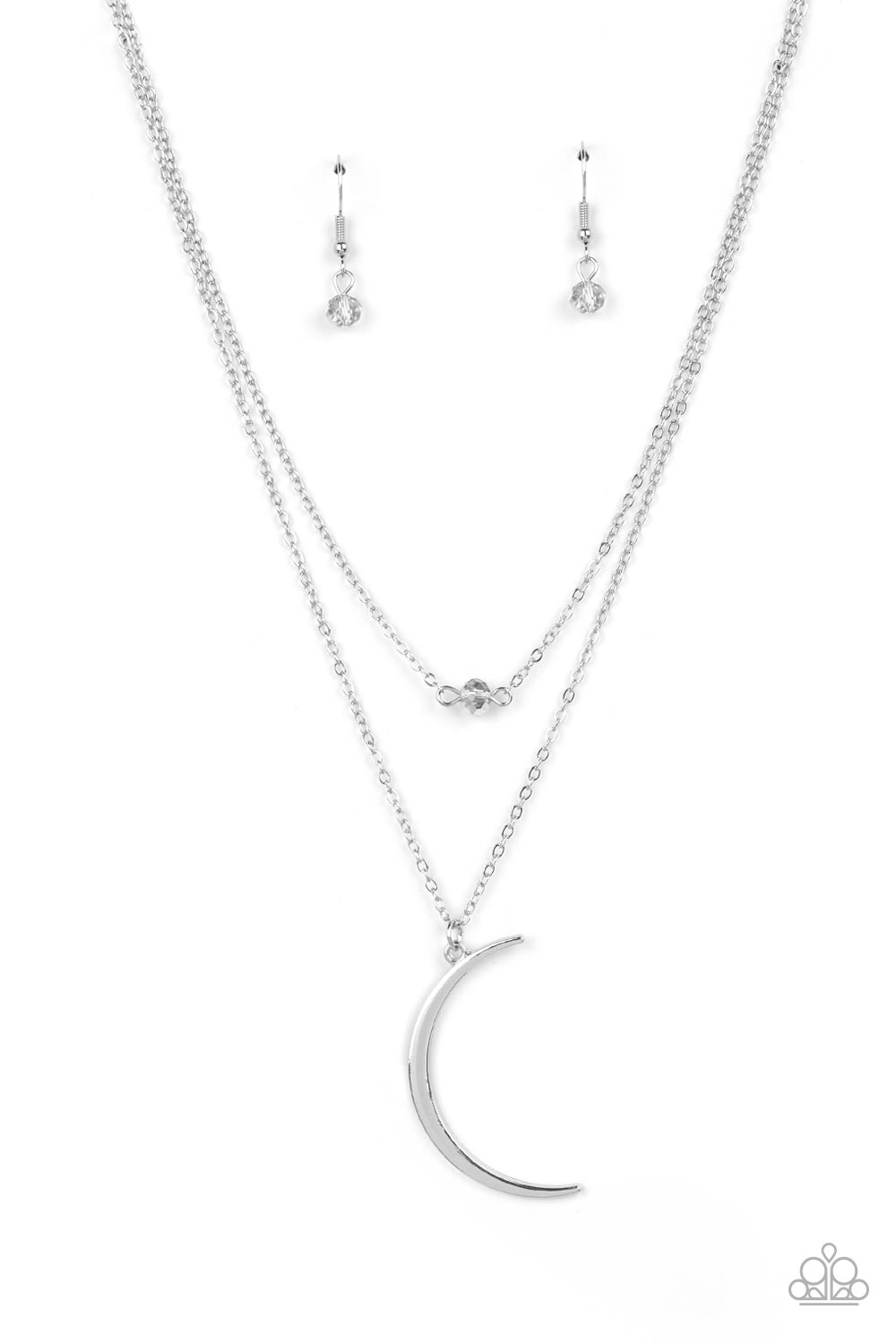 Modern Moonbeam - Paparazzi Accessories Silver Necklace $5 Jewelry with Janet Morgan Necklaces