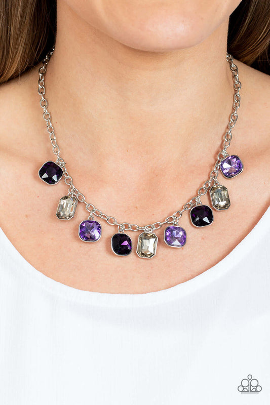 Best Decision Ever - Purple - Paparazzi Accessories Necklace $5 Jewelry with Janet Morgan Necklaces