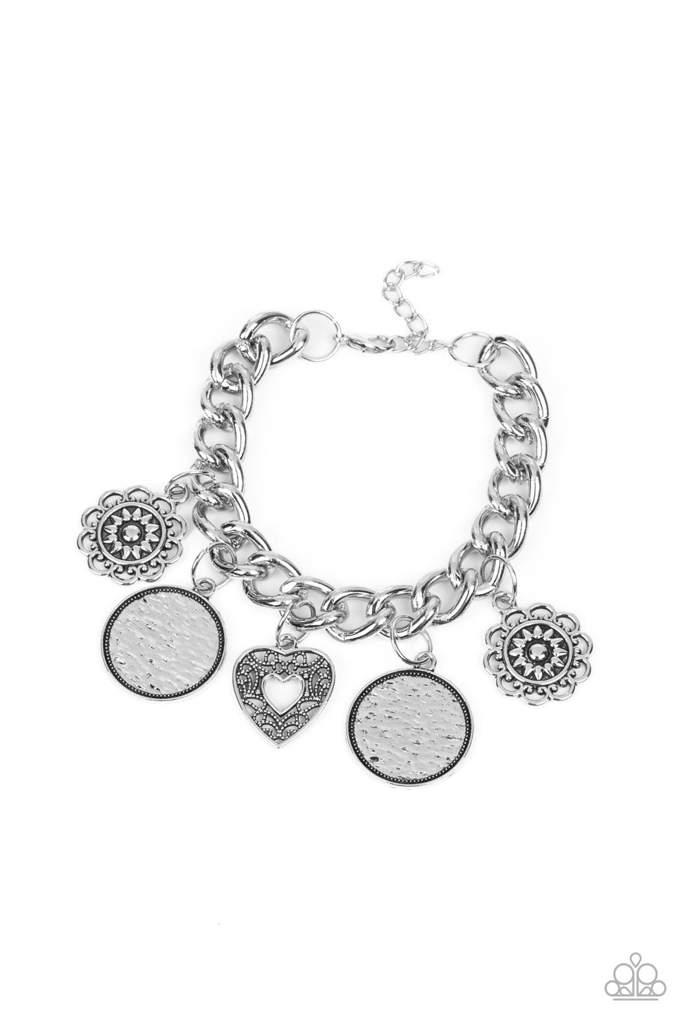 Complete CHARM-ony - Paparazzi Accessories Silver Bracelet $5 Jewelry with Janet Morgan Bracelets