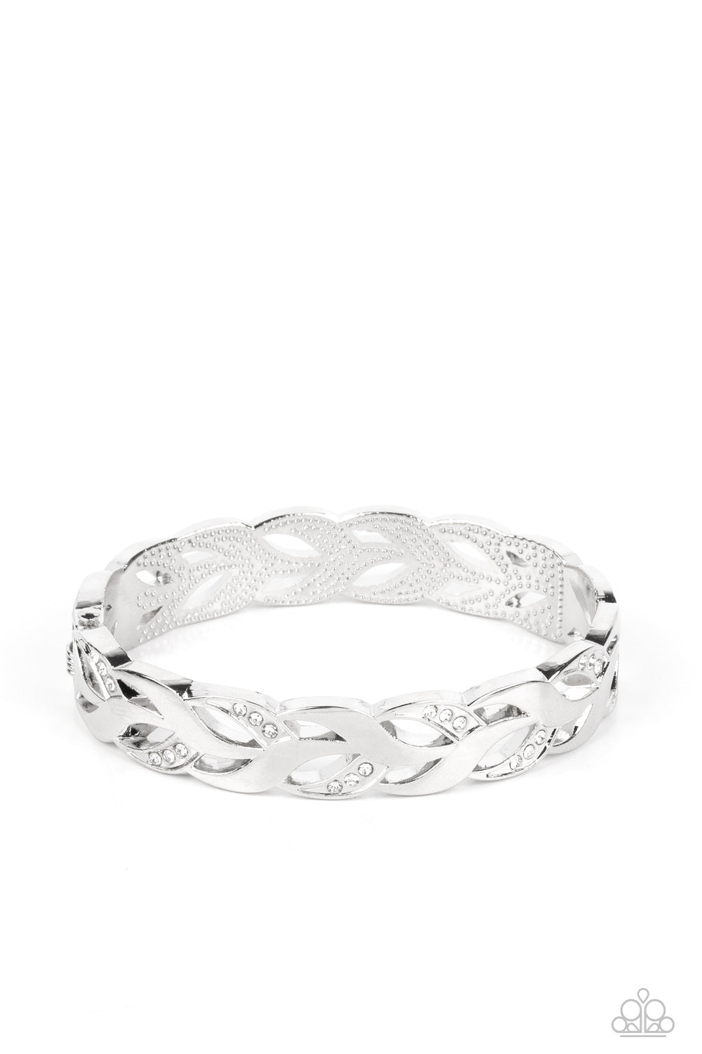 Editor-in-LEAF - White Paparazzi Accessories Bracelet $5 Jewelry with Janet Morgan Bracelets