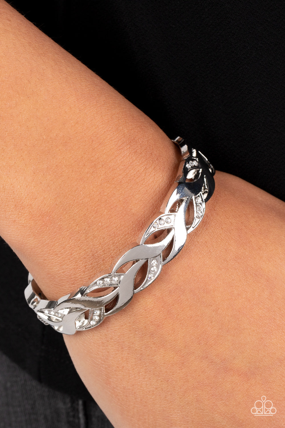 Editor-in-LEAF - White Paparazzi Accessories Bracelet $5 Jewelry with Janet Morgan Bracelets