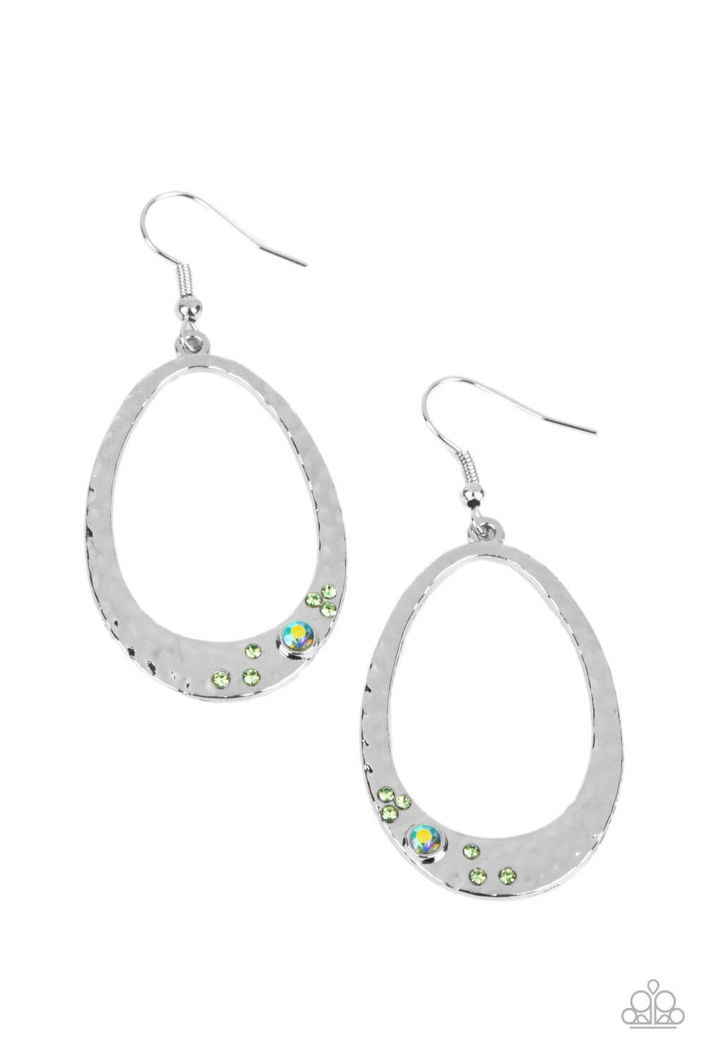 Seafoam Shimmer - Paparazzi Accessories Green Earrings $5 Jewelry with Janet Morgan Earrings