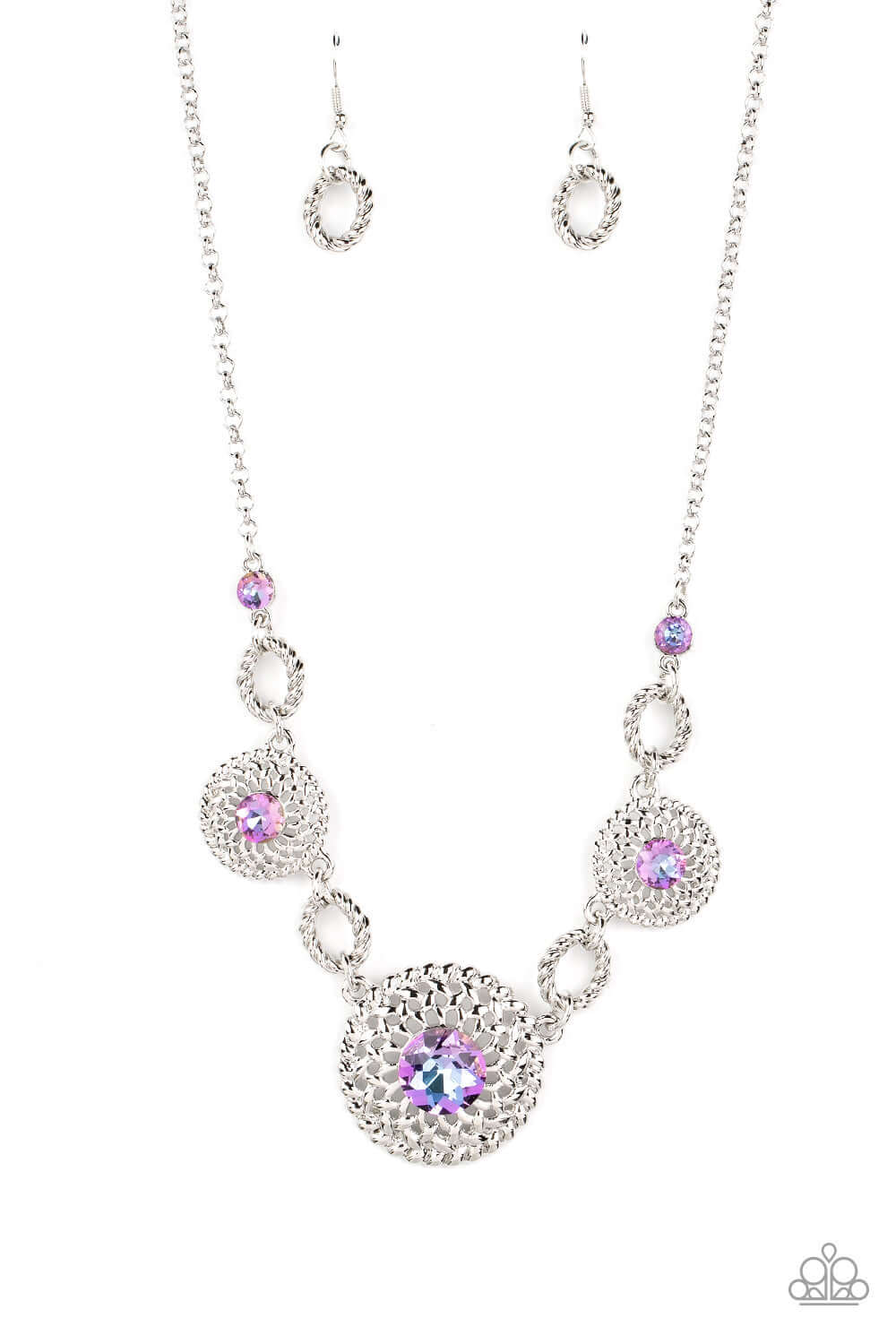 Cosmic Cosmos - Paparazzi Accessories Purple Necklace $5 Jewelry with Janet Morgan Necklace