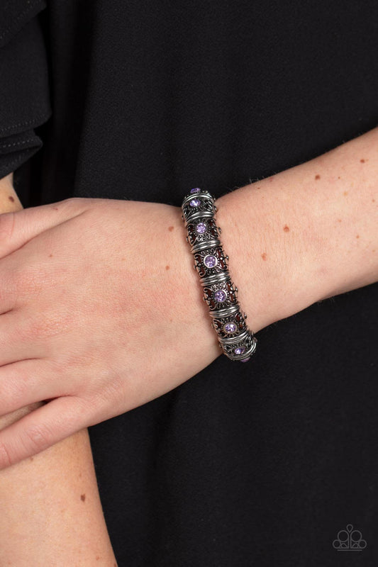 Ageless Glow - Paparazzi Accessories Purple Bracelet $5 Jewelry with Janet Morgan Bracelets