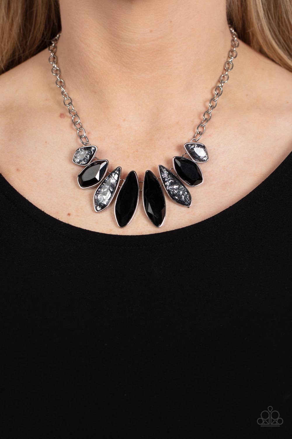 Crystallized Couture - Paparazzi Accessories Black Necklace $5 Jewelry with Janet Morgan Necklace