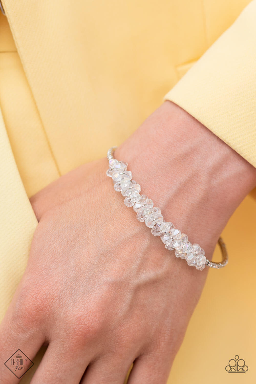 BAUBLY Personality - Paparazzi Accessories White Bracelet $5 Jewelry with Janet Morgan Bracelets