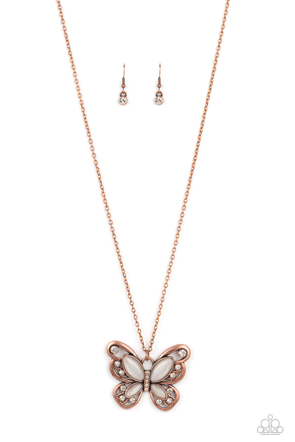 Wings Of Whimsy - Copper Paparazzi Accessories Necklace $5 Jewelry with Janet Morgan Necklaces