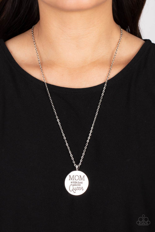 Mother Dear - White Paparazzi Accessories Necklaces $5 Jewelry with Janet Morgan Necklaces