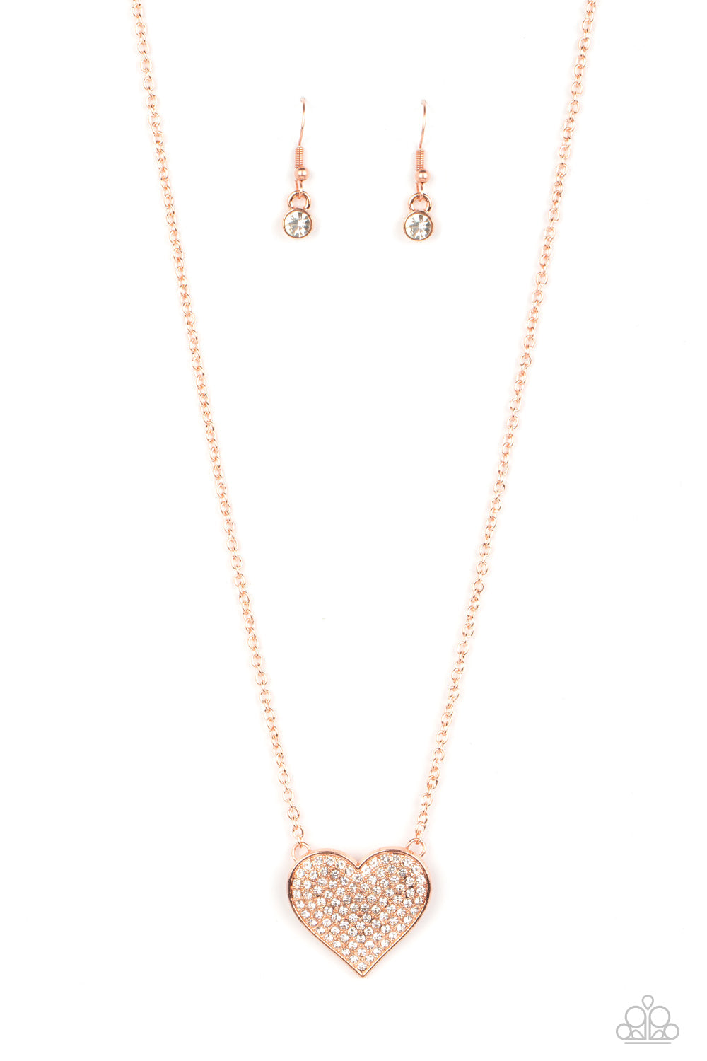 TMST Bling Spellbinding Sweetheart - Copper Paparazzi Accessories Necklace