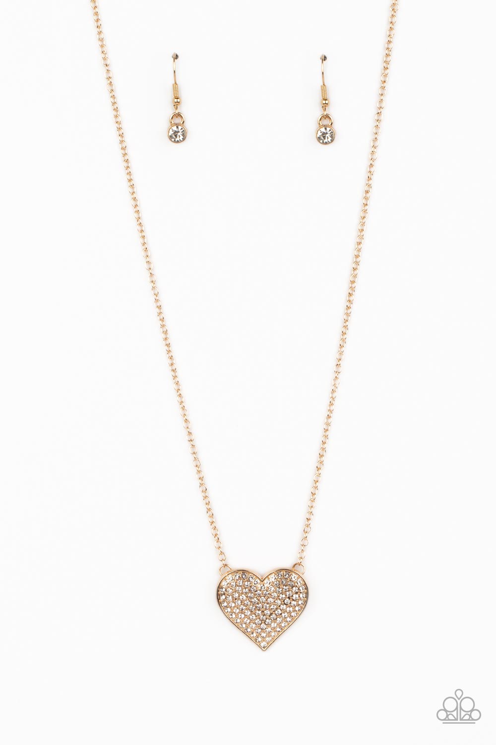 TMST Bling Spellbinding Sweetheart - Gold Paparazzi Accessories Necklace