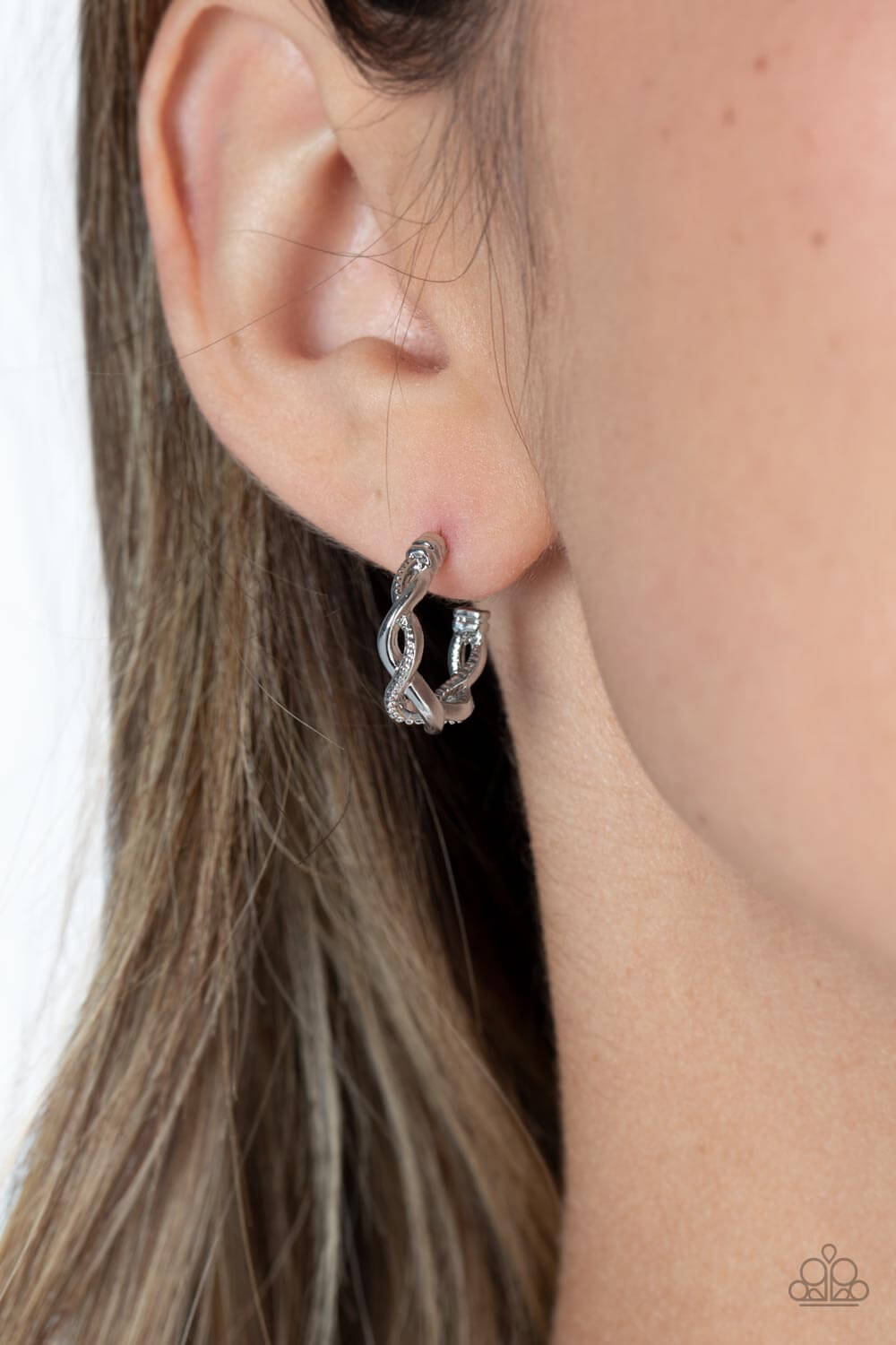 Infinite Incandescence - Silver Paparazzi Accessories Earring $5 Jewelry with Janet Morgan Earrings