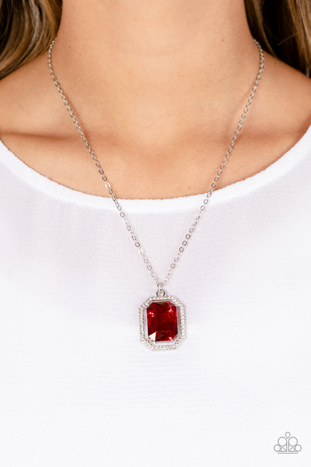 Galloping Gala - Red Paparazzi Accessories Necklace $5 Jewelry with Janet Morgan Necklaces