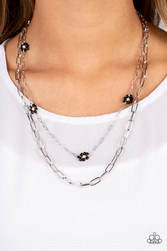 Bold Buds - Paparazzi Accessories Black Necklace $5 Jewelry with Janet Morgan Necklace