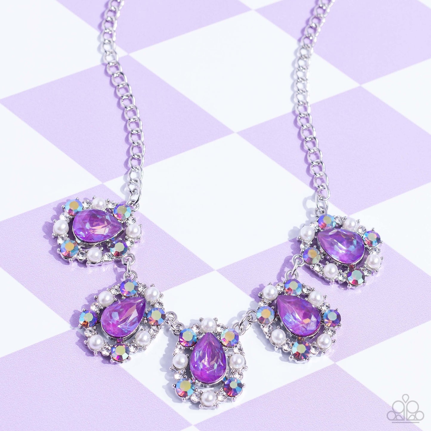 Pearly Pond - Purple Paparazzi Accessories Necklace $5 Jewelry with Janet Morgan Necklace