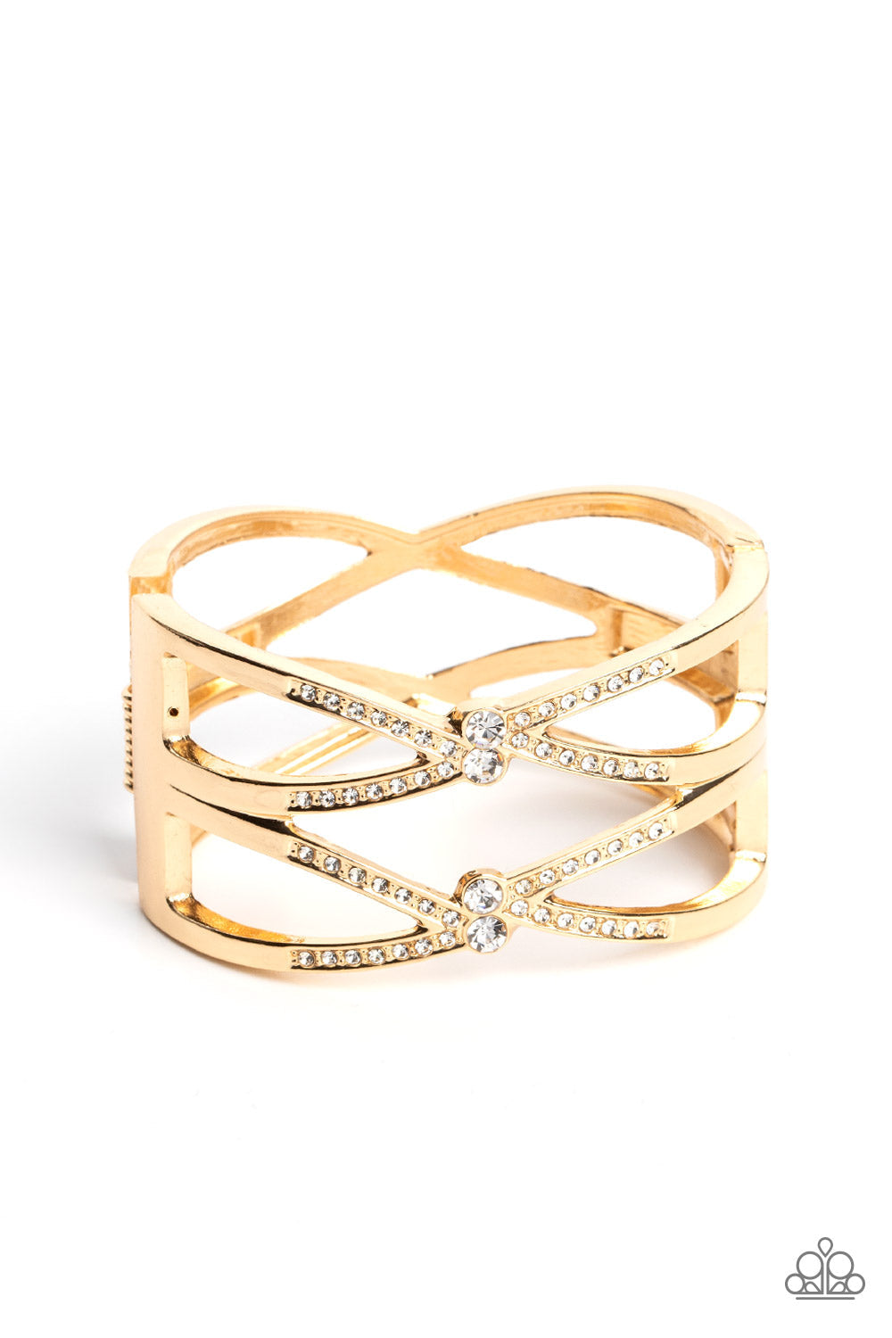 Entrancing Etiquette - Gold Paparazzi Accessories Bracelet $5 Jewelry with Janet Morgan Bracelets