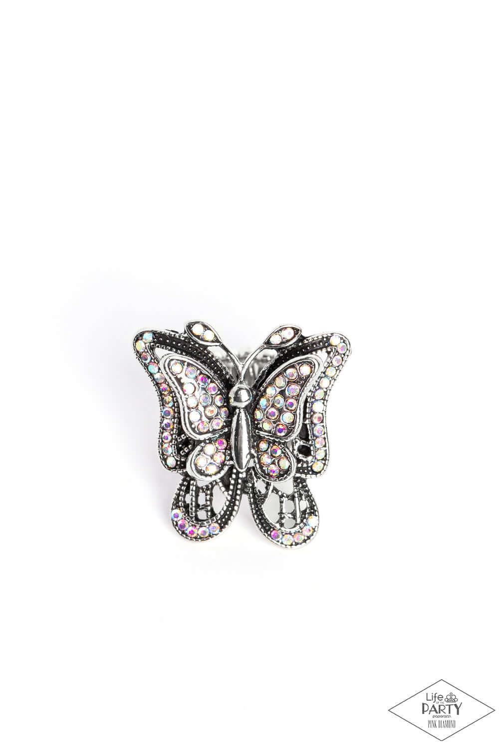 Free To Fly - Multi Paparazzi Butterfly Ring $5 Jewelry with Janet Morgan rings