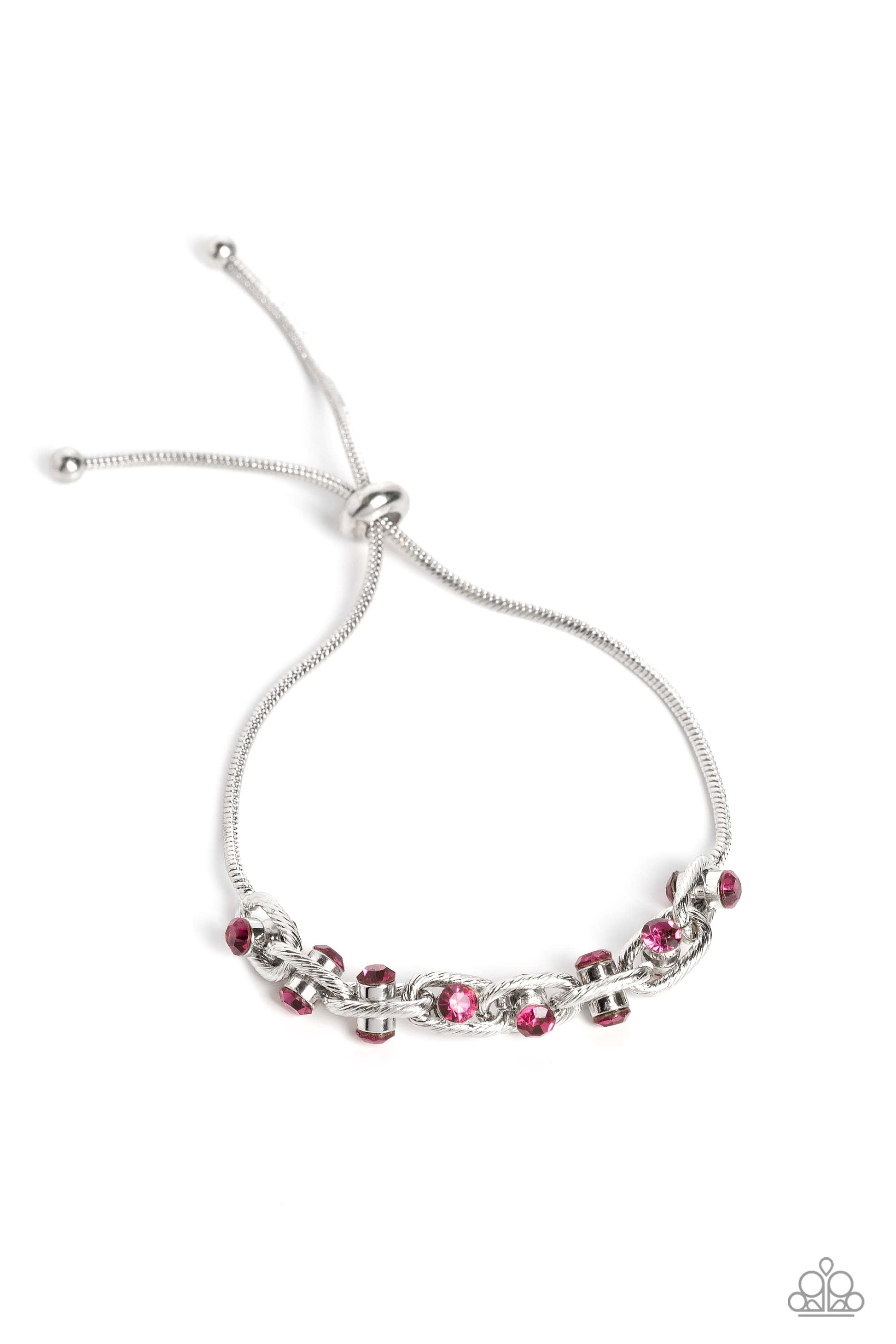 Intertwined Illusion - Paparazzi Accessories Pink Bracelet $5 Jewelry with Janet Morgan Bracelets