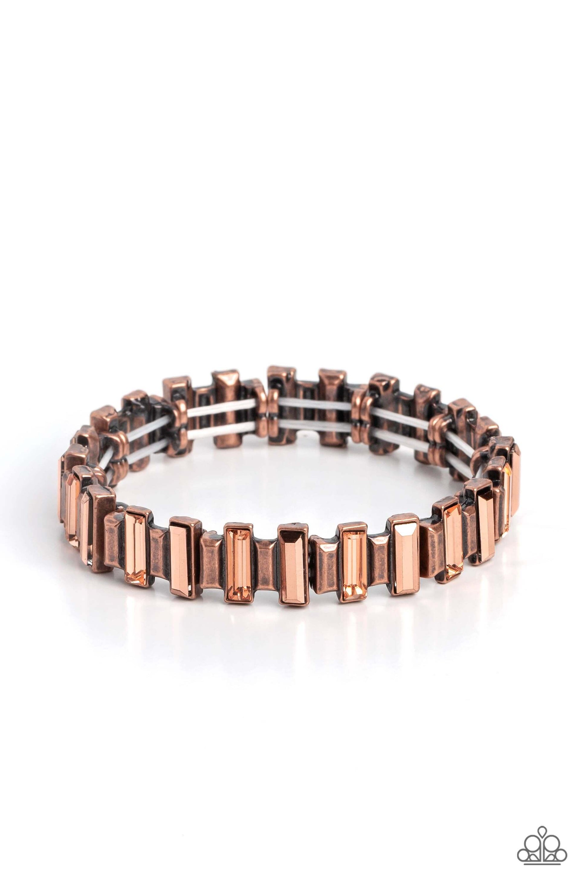 BURSTING the Midnight Oil - Copper Paparazzi Bracelet $5 Jewelry with Janet Morgan Bracelets