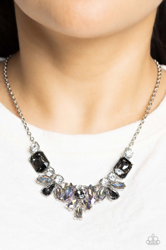 Prima Donna Dazzle - Silver Paparazzi Necklace $5 Jewelry with Janet Morgan Necklaces