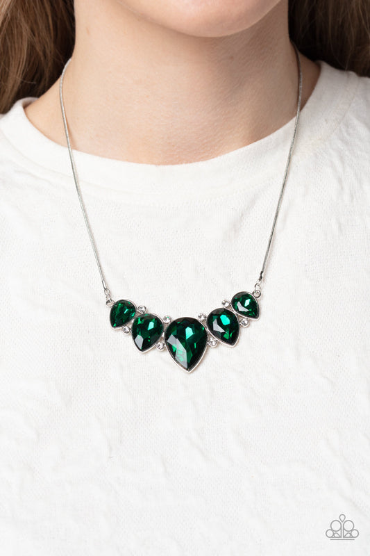 Regally Refined - Green Paparazzi Accessories Necklace $5 Jewelry with Janet Morgan Necklace