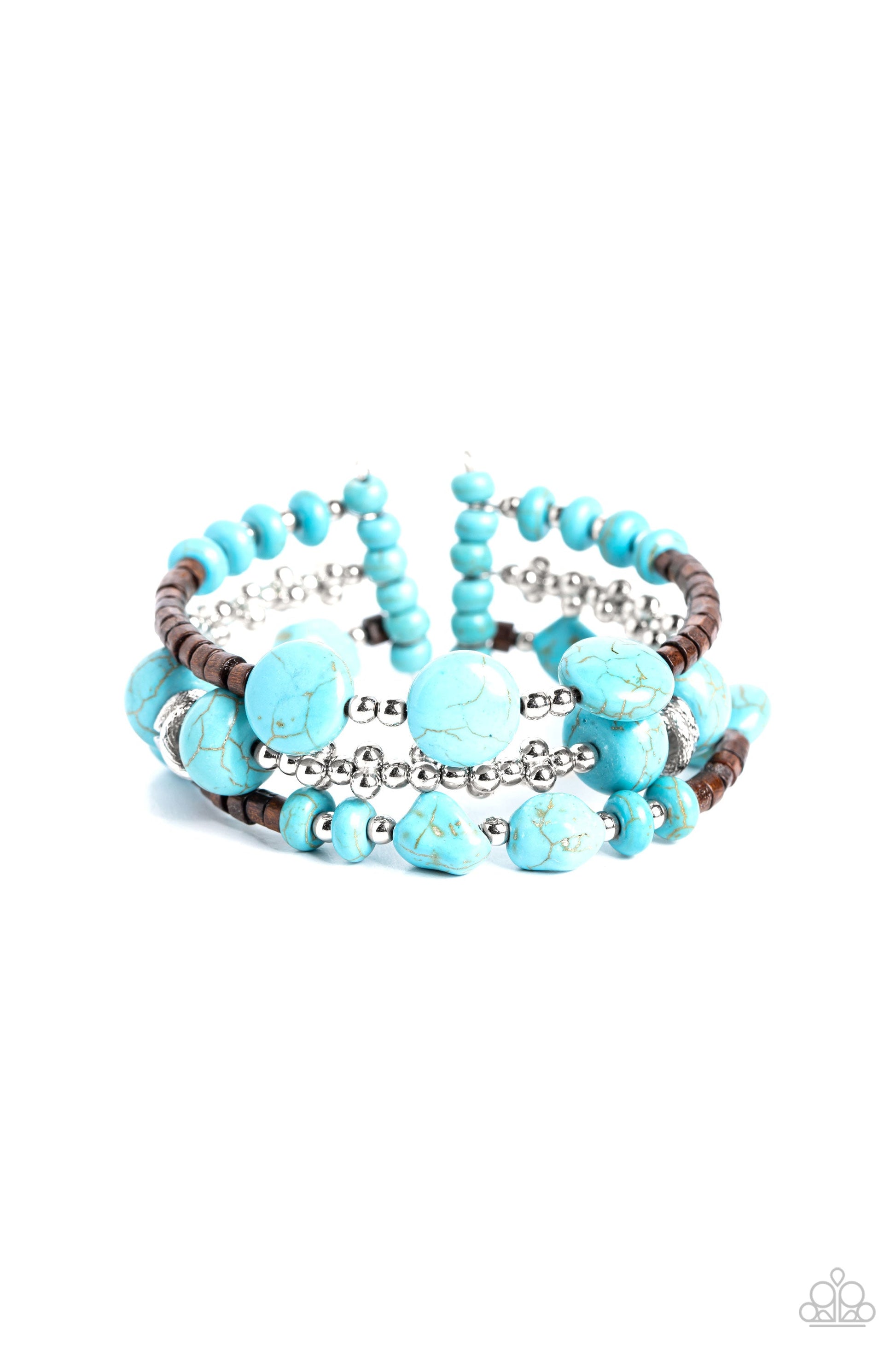 Operation Outdoors - Blue Paparazzi Bracelet $5 Jewelry with Janet Morgan Bracelets