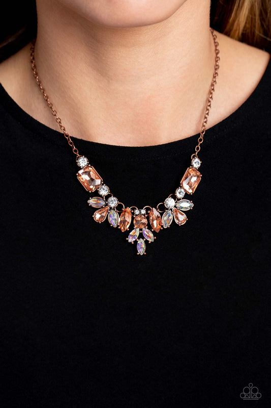 Prima Donna Dazzle - Copper Paparazzi Necklace $5 Jewelry with Janet Morgan Necklace