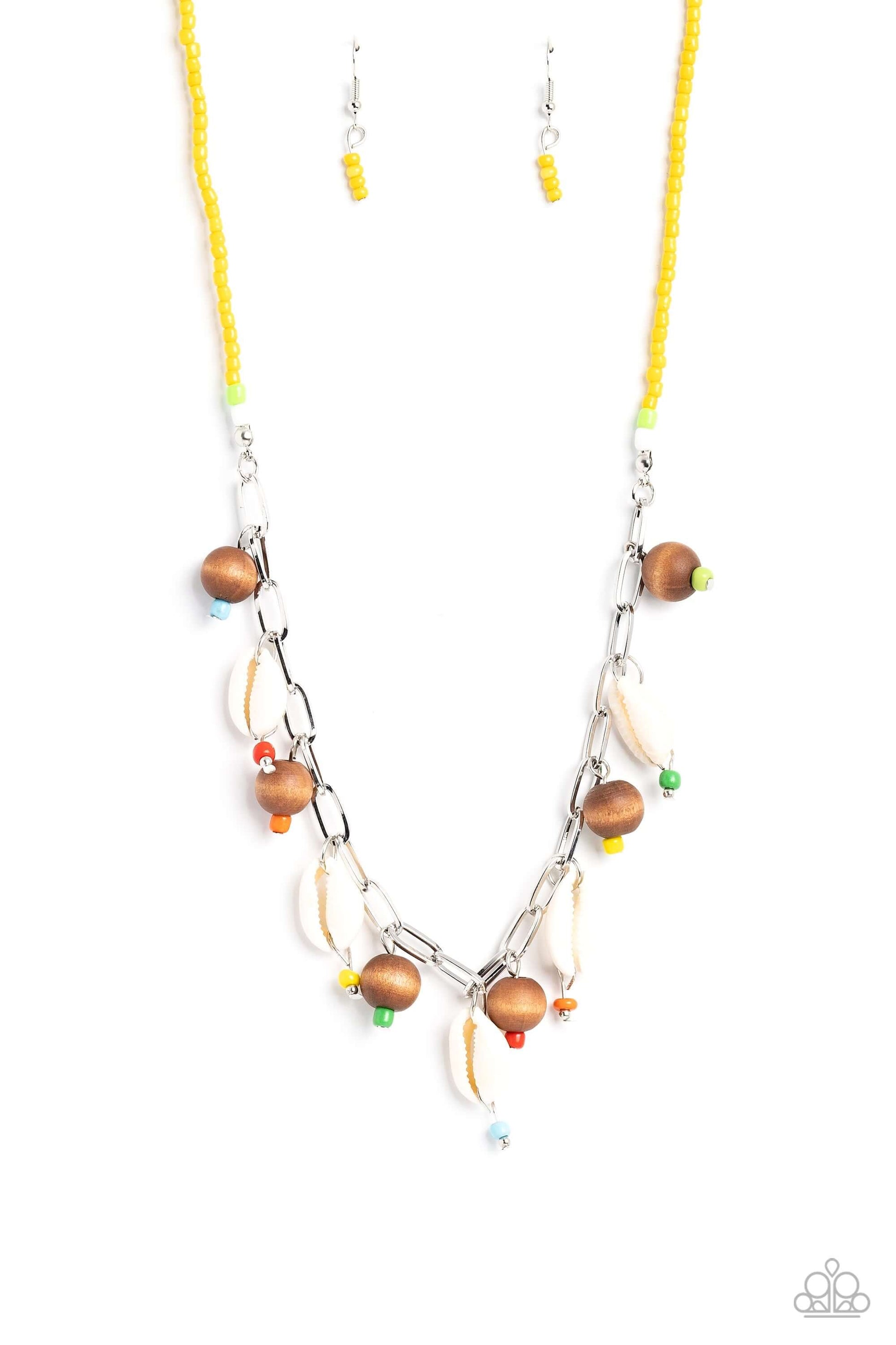 BEACH for the Sun - Multi - Paparazzi Accessories Necklace $5 Jewelry with Janet Morgan Necklaces